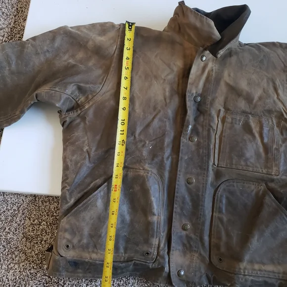 Vintage CC Filson 1990s Waxed Tin Cloth Cruiser Jacket Fully Lined Hunting Ranch - Picture 16 of 16